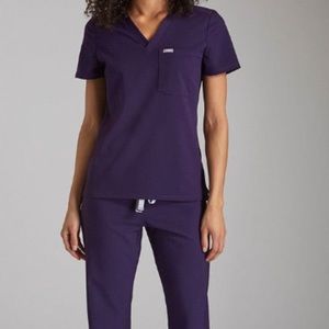 Figs Catarina One Pocket Scrub Top Purple (rare)